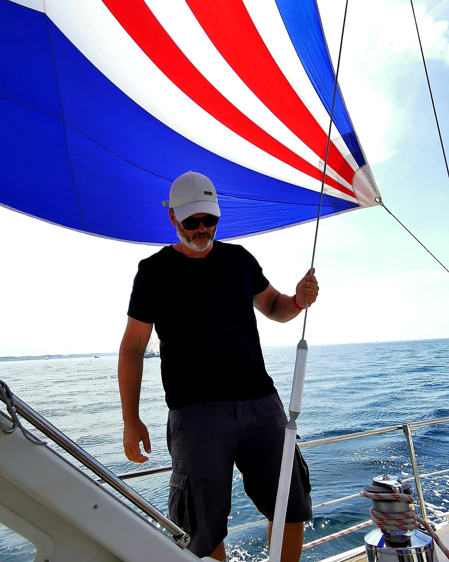 Sébastien à bord de HAKU